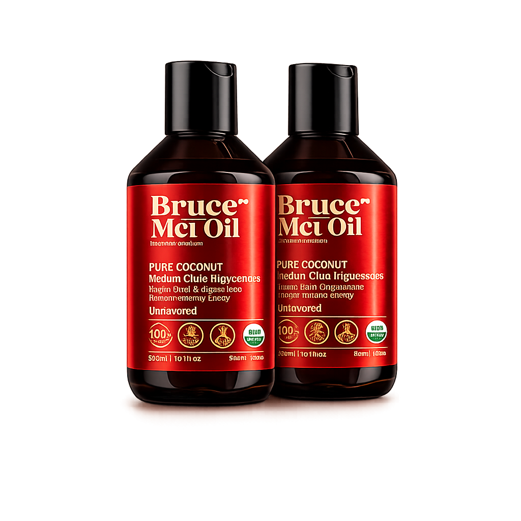 Organic MCT oil from Brand Bruce 2 Bottles
