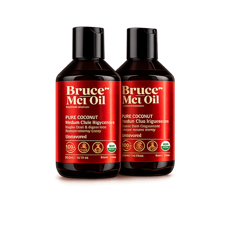 Organic MCT oil from Brand Bruce 2 Bottles