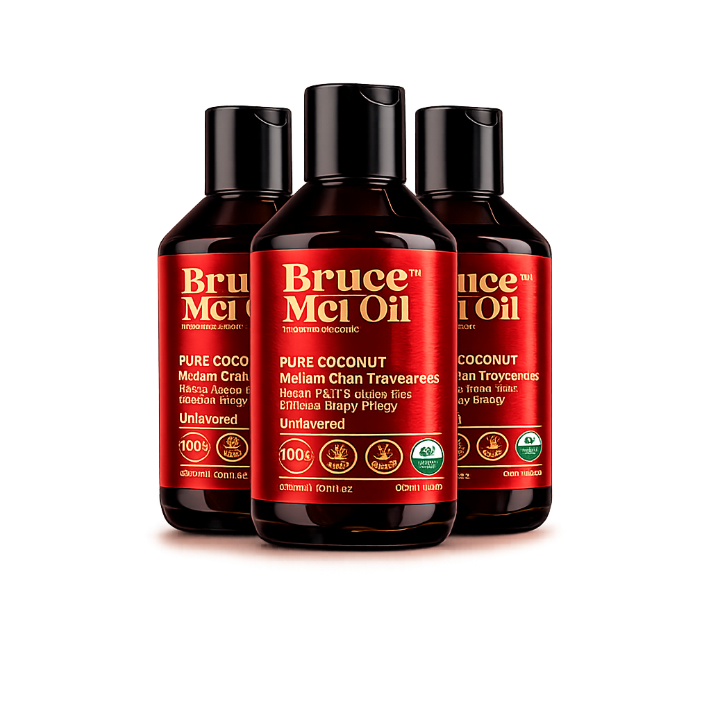 Organic MCT oil from Brand Bruce 3 Bottles