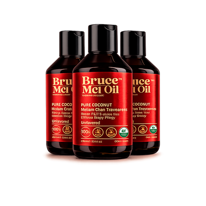 Organic MCT oil from Brand Bruce 3 Bottles