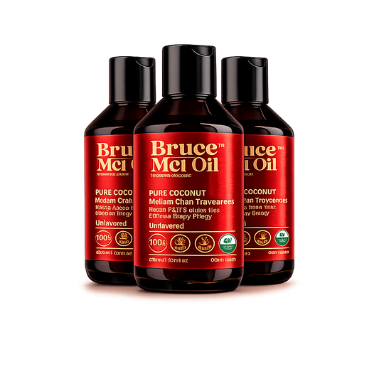 Organic MCT oil from Brand Bruce 3 Bottles