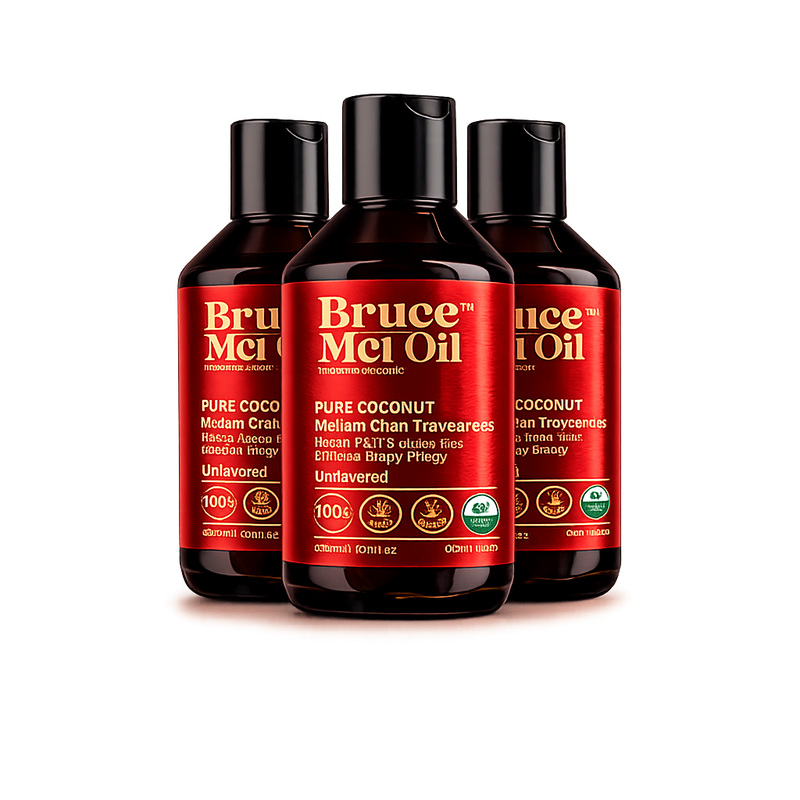 Organic MCT oil from Brand Bruce 3 Bottles